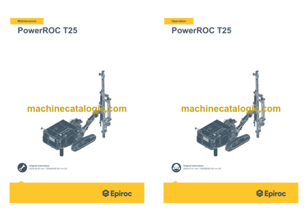 Epiroc PowerROC T25LC Stage V Operation and Maintenance Manual