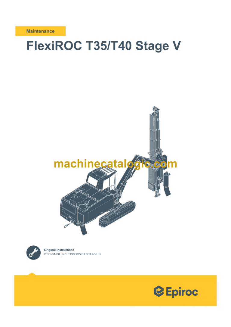 Epiroc FlexiROC T35 T40 Tire Stage V Maintenance Manual