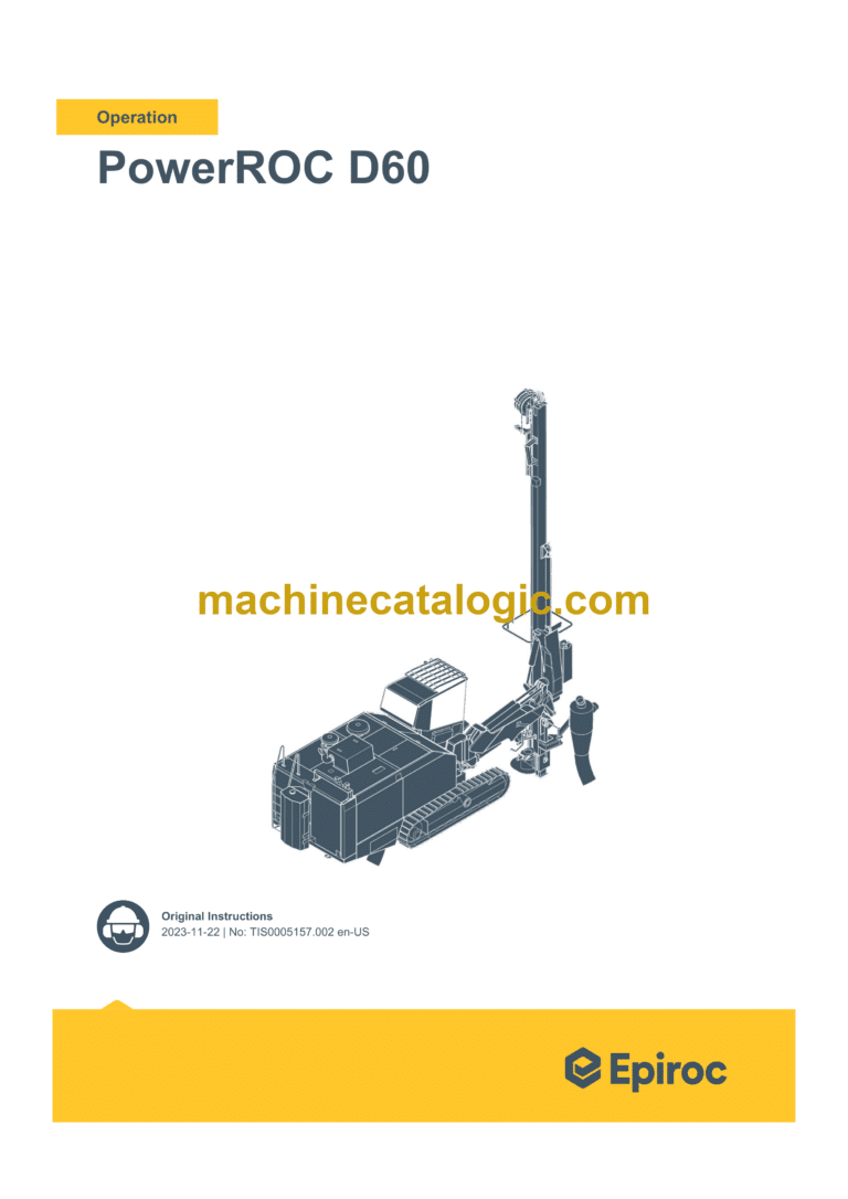 Epiroc PowerROC D60 Tier 3 Long Feed Operation Manual