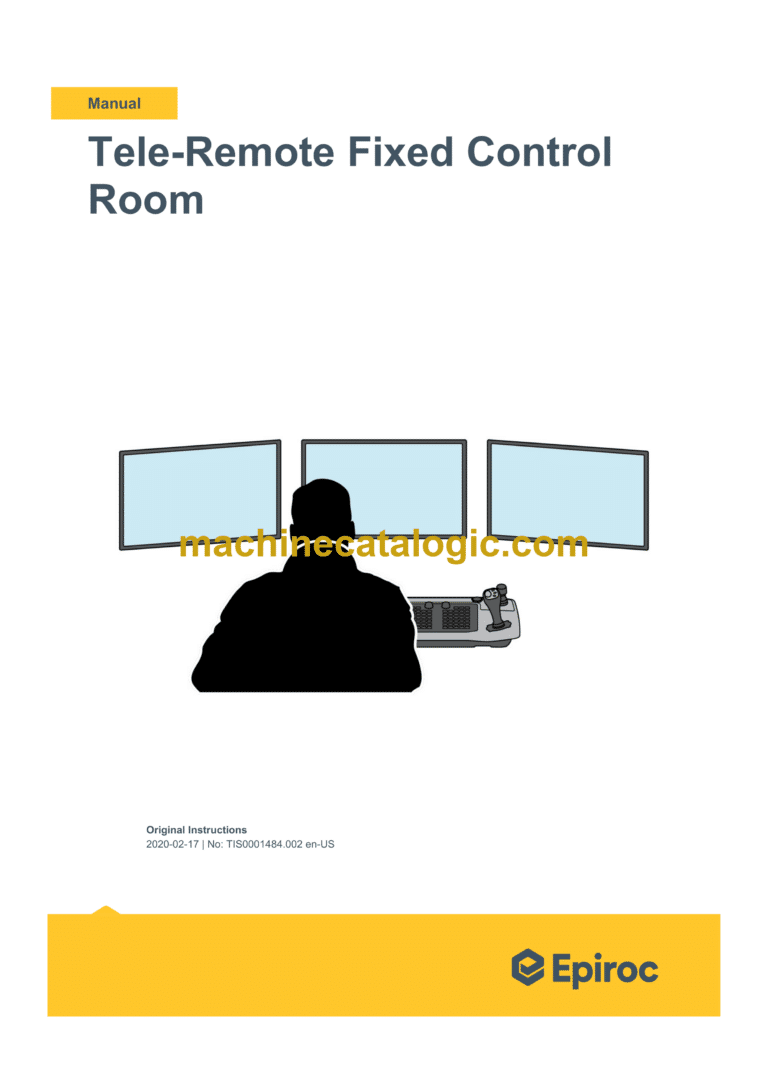 Epiroc Tele-Remote Fixed Control Room RCS5 Operation Manual