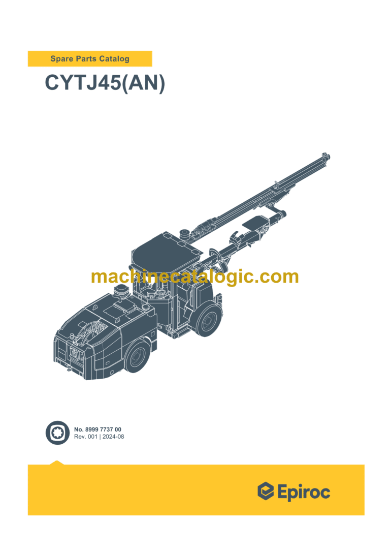 Epiroc CYTJ45(AN) Jumbo Drill Spare Parts Catalog