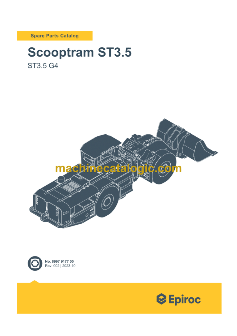 Epiroc Scooptram ST3.5 G4 Spare Parts Catalog