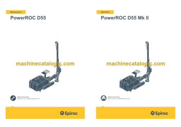 Epiroc PowerROC D55 Mk II Operation and Maintenance Manual