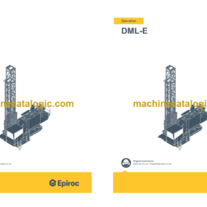 Epiroc DML-E Operation and Maintenance Manual