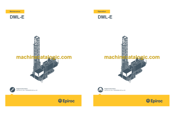 Epiroc DML-E Operation and Maintenance Manual