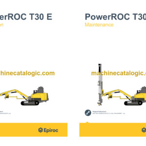 Epiroc PowerROC T30 E Tier 4 Final Operation and Maintenance Manual