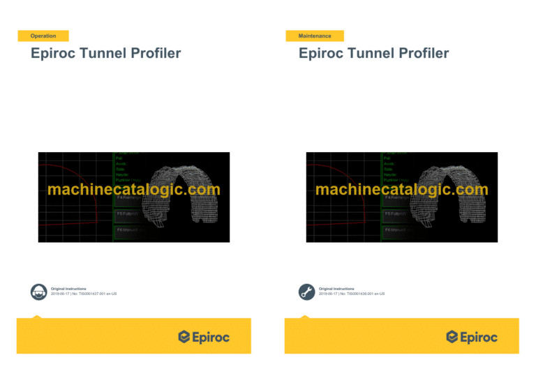 Epiroc Tunnel Profiler Operation and Maintenance Manual