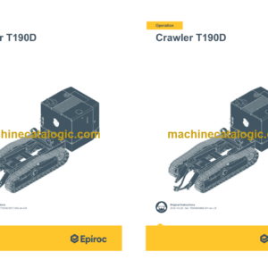 Epiroc Crawler T190D Operation and Maintenance Manual