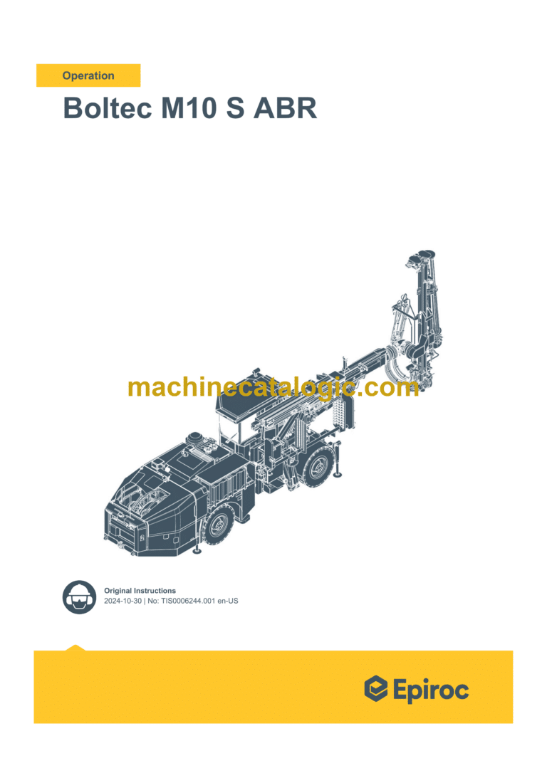 Epiroc Boltec M10 S ABR Operation Manual