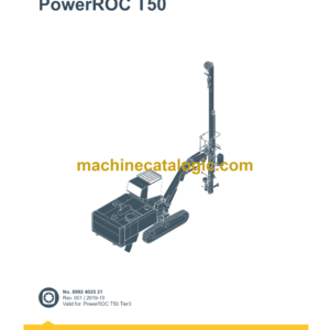 Epiroc PowerROC T50 Spare Parts Catalog