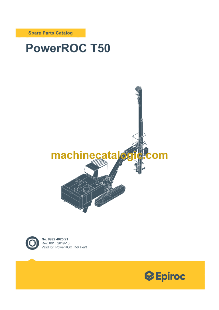 Epiroc PowerROC T50 Spare Parts Catalog