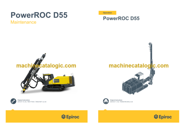 Epiroc PowerROC D55 Operation and Maintenance Manual