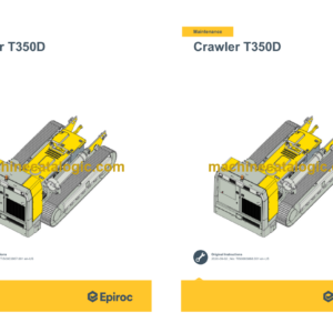 Epiroc Crawler T350D Operation and Maintenance Manual