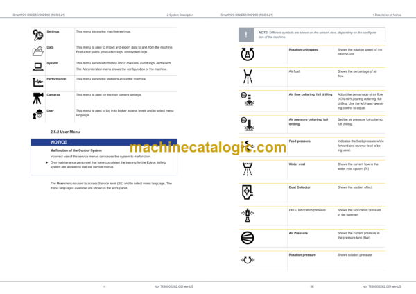 Epiroc SmartROC D50, D55, D60, D65 RCS 6.21 Control System Manual - Image 4