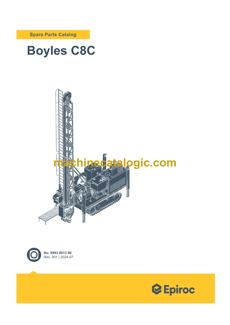 Epiroc Boyles C8C Spare Parts Catalog