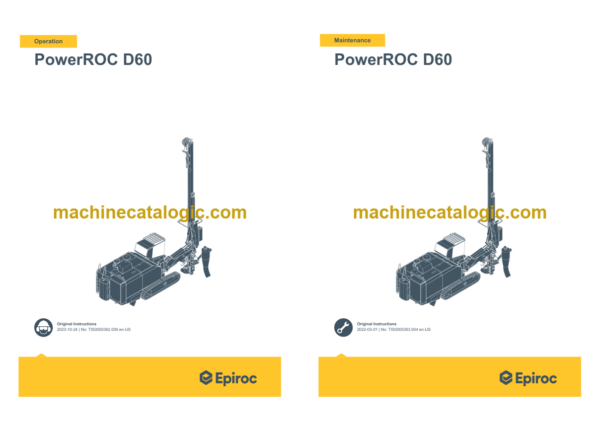 Epiroc PowerROC D60 Tier 3 Operation and Maintenance Manual