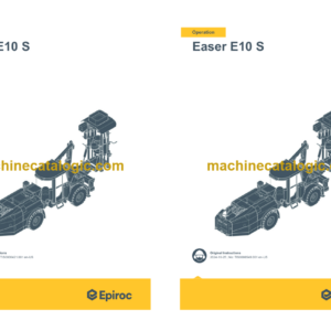 Epiroc Easer E10 S Operation and Maintenance Manual