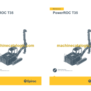 Epiroc PowerROC T35 Operation and Maintenance Manual