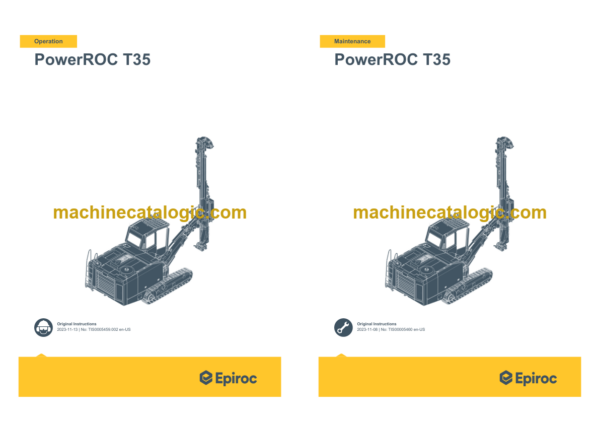 Epiroc PowerROC T35 Operation and Maintenance Manual