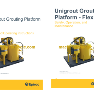 Epiroc Unigrout Flex M Operation and Maintenance Manual