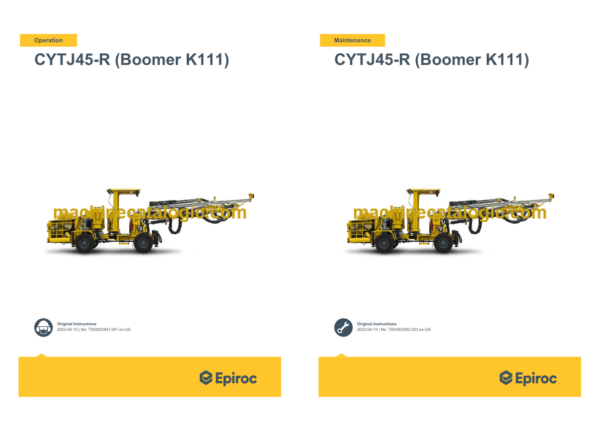 Epiroc Boomer K41 Operation and Maintenance Manual