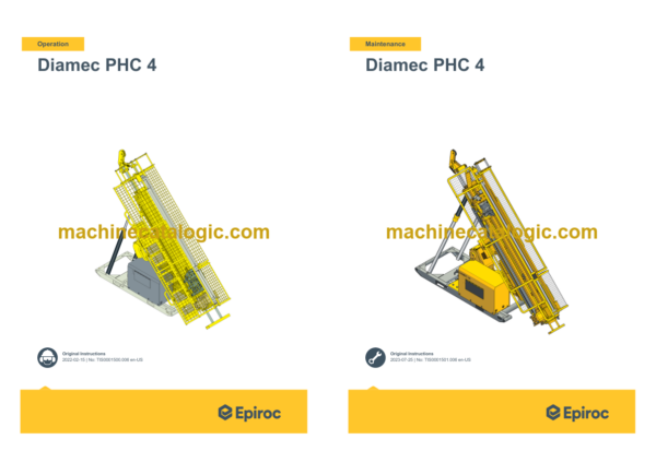 Epiroc Diamec PHC 4 Operation and Maintenance Manual