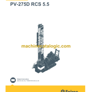 Epiroc PV-275D RCS 5.5 Pit Viper Control System Manual