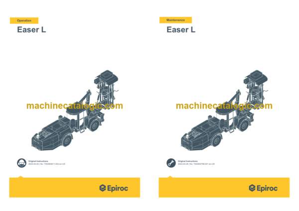 Epiroc Easer L Operation and Maintenance Manual