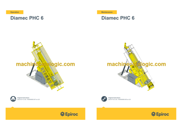 Epiroc Diamec PHC 6 Operation and Maintenance Manual