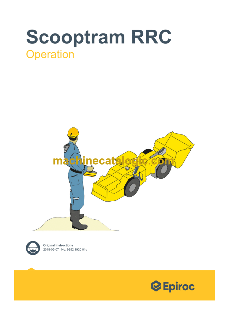 Epiroc Scooptram RRC Operation Manual