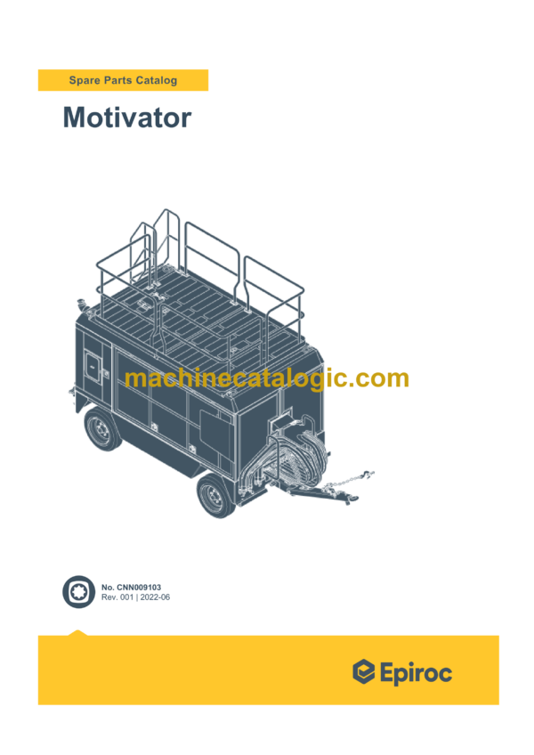 Epiroc Motivator Spare Parts Catalog