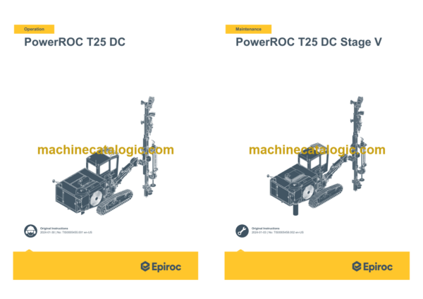 Epiroc PowerROC T25 DC Operation and Maintenance Manual