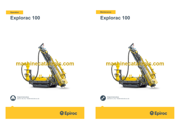 Epiroc Explorac 100 Operation and Maintenance Manual