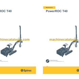 Epiroc PowerROC T40 Operation and Maintenance Manual