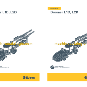 Epiroc Boomer L1D, L2D Operation and Maintenance Manual