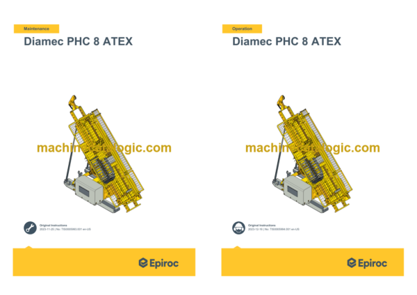 Epiroc Diamec PHC 8 ATEX Operation and Maintenance Manual