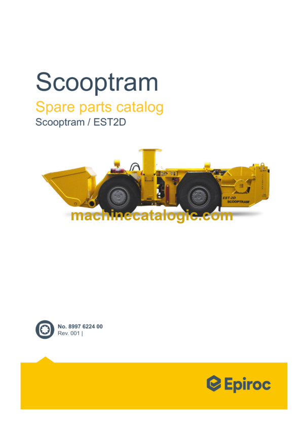 Epiroc Scooptram EST2D Spare Parts Catalog