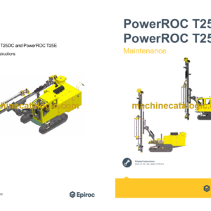 Epiroc PowerROC T25DC and PR T25E Operation and Maintenance Manual