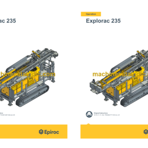 Epiroc Explorac 235 Operation and Maintenance Manual