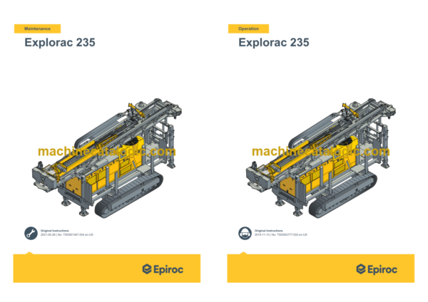 Epiroc Explorac 235 Operation and Maintenance Manual