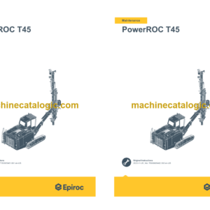 Epiroc PowerROC T45 Operation and Maintenance Manual