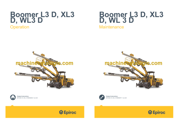 Epiroc Boomer L3 D Operation and Maintenance Manual