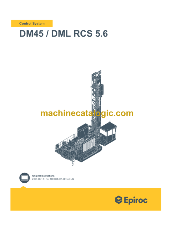 Epiroc DM45 DML RCS 5.6 Control System Manual