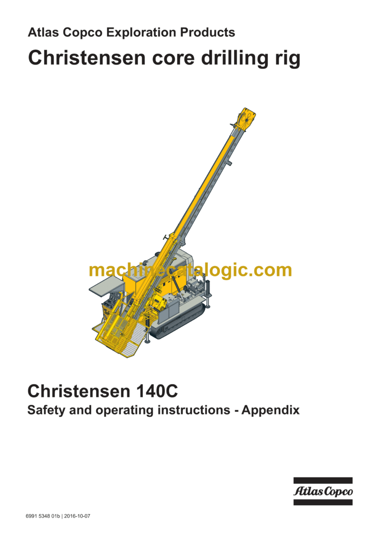 Epiroc Christensen 140C Operation Manual