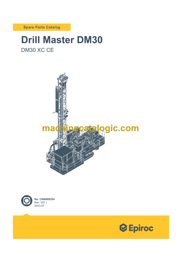 Epiroc Drill Master DM30 XC CE Spare Parts Catalog