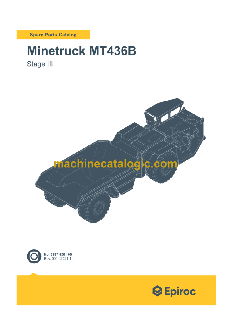 Epiroc Minetruck MT436B Stage III Spare Parts Catalog