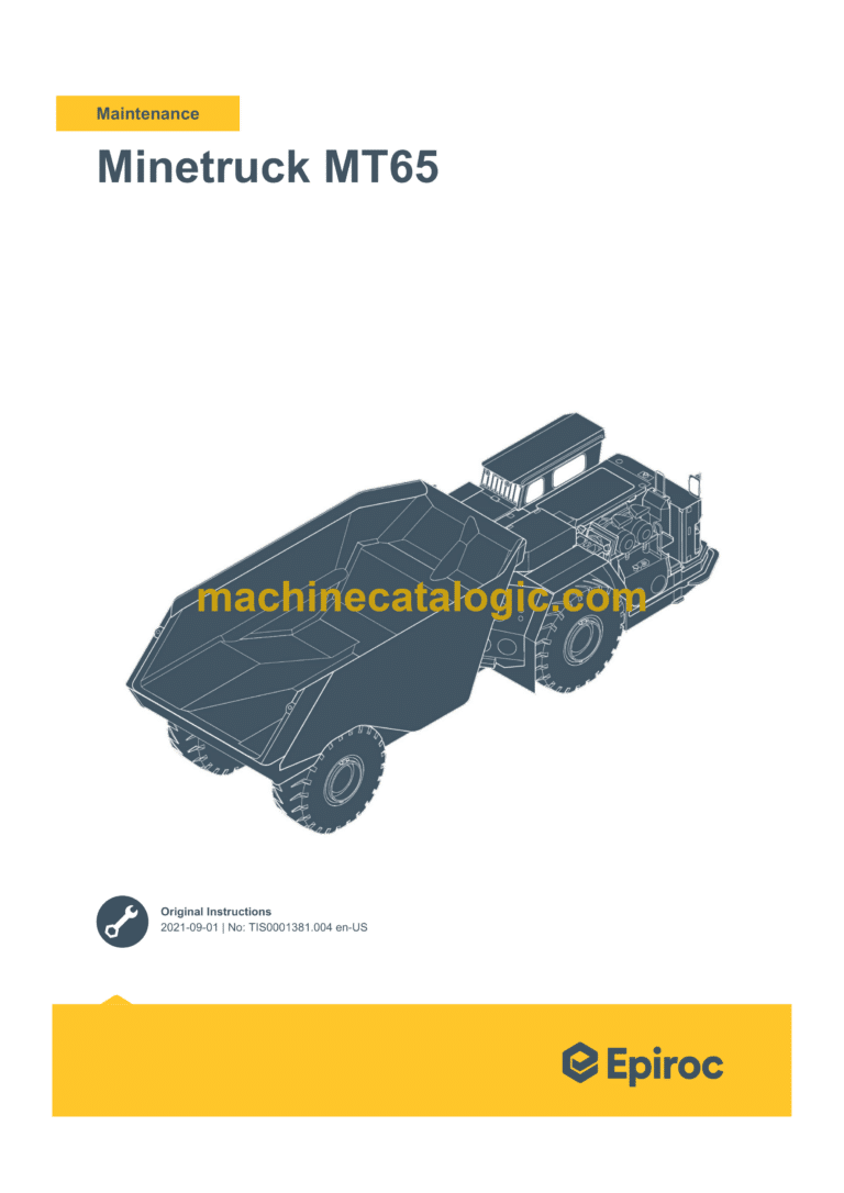 Epiroc Minetruck MT65 Stage II Maintenance Manual