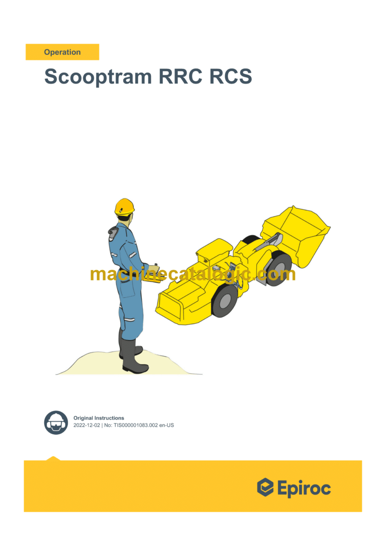 Epiroc Scooptram RRC RCS Operation Manual