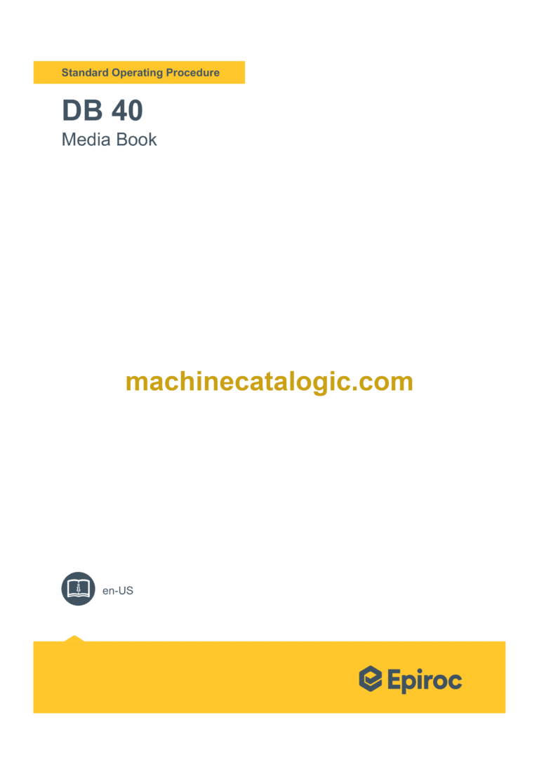 Epiroc Diamondback DB40 Component Removal and Installation Instructions