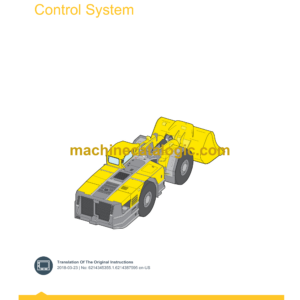 Epiroc ST18 Scooptram Control System Manual